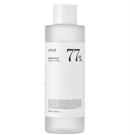 تونر مهدئ من أنوا هارت ليف 77% بثلاثة احجام مختلفة Anua Hearleaf 77% Soothing Toner